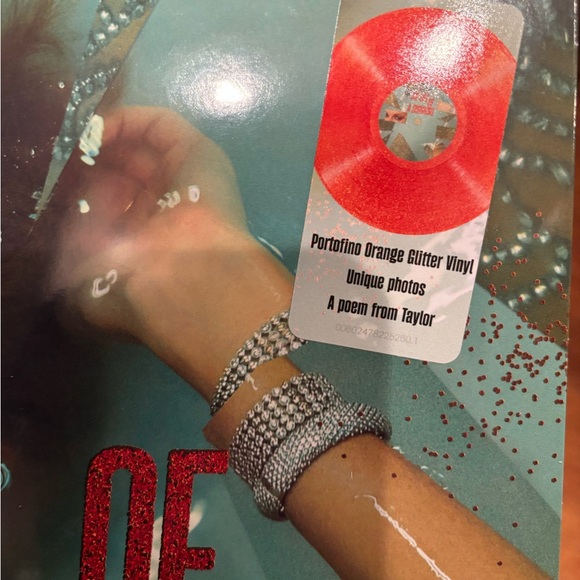 Taylor Swift The Life Of A Showgirl LIMITED EDITION Orange Sparkle Vinyl SEALED - Picture 9 of 9
